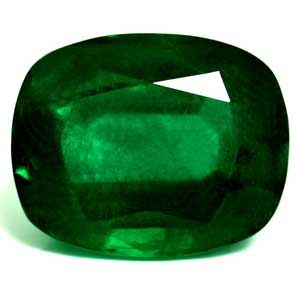 Szmaragd 6,05 ct, zielony, szlif cushion