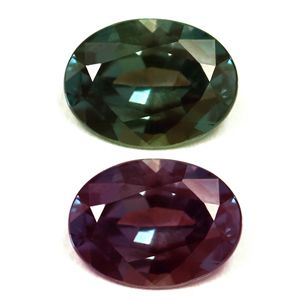 ALEXANDRITE FACETED 0.93ct GREEN Blue Green to Intense Purple EC BRAZIL NONE