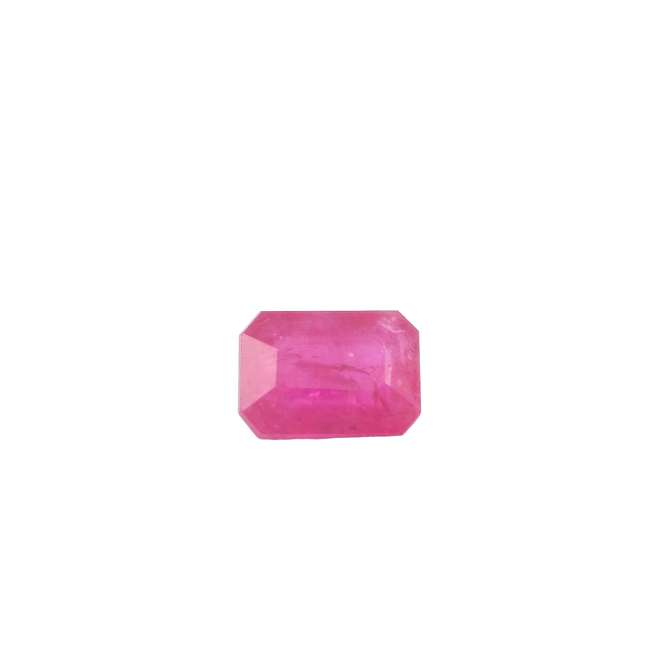 RUBY FACETED 1.9ct RED ish red MI MOZAMBIQUE HEATED