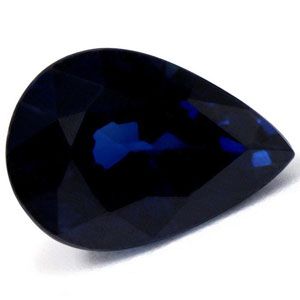 Szafir 2,83 ct, niebieski, szlif gruszka