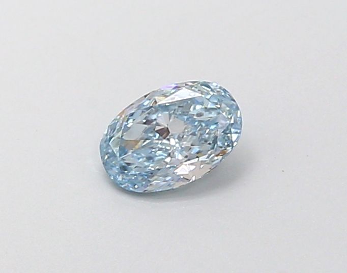 0.28 CT Fancy Intense Blue OVAL