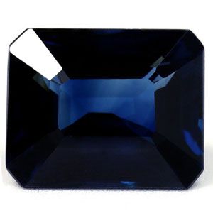 Szafir 4,49 ct, morski, szlif szmaragdowy