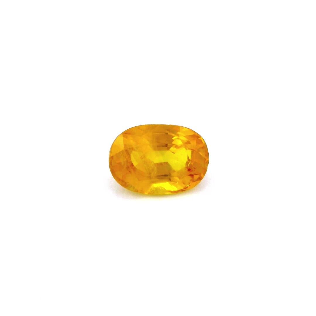 Szafir 4,78 ct, żółty, szlif owalny