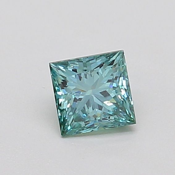 0.4 CT Fancy Vivid Blueish Green PRINCESS