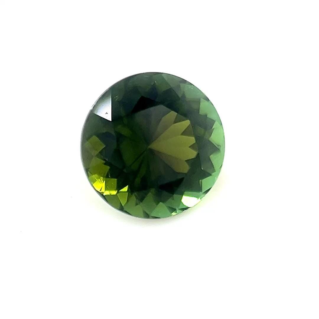 Turmalin 1,49 ct, zielony, szlif okrągły