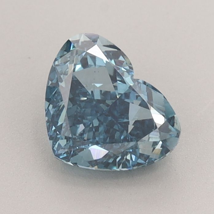 1.21 CT Fancy Vivid Blue HEART