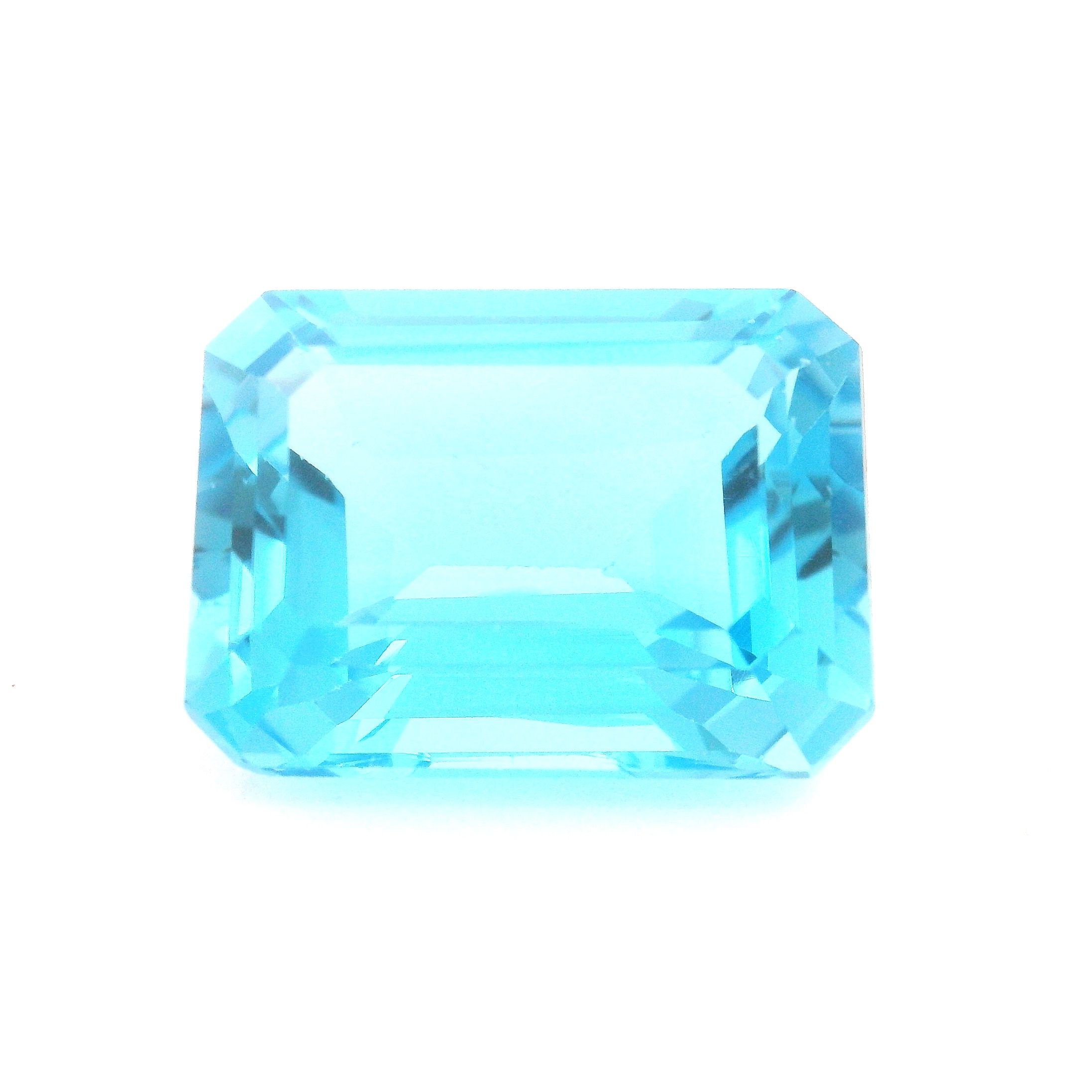 Topaz 15,07 ct, niebieski, szlif ośmiokątny