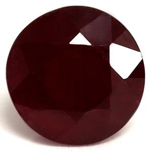 Rubin 1,84 ct, czerwony, szlif okrągły