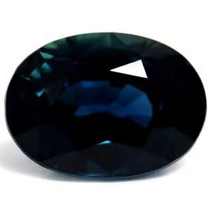 Szafir 1,30 ct, niebieski, szlif owalny