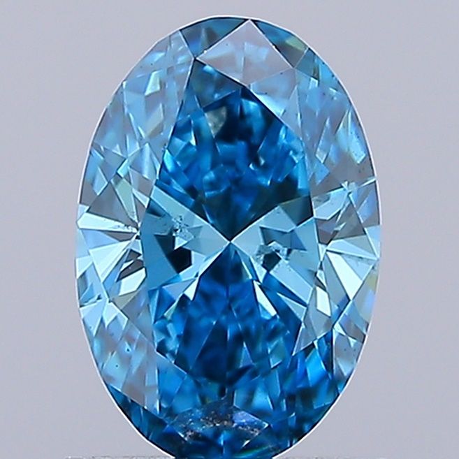 1.03 CT Fancy Vivid Blue OVAL