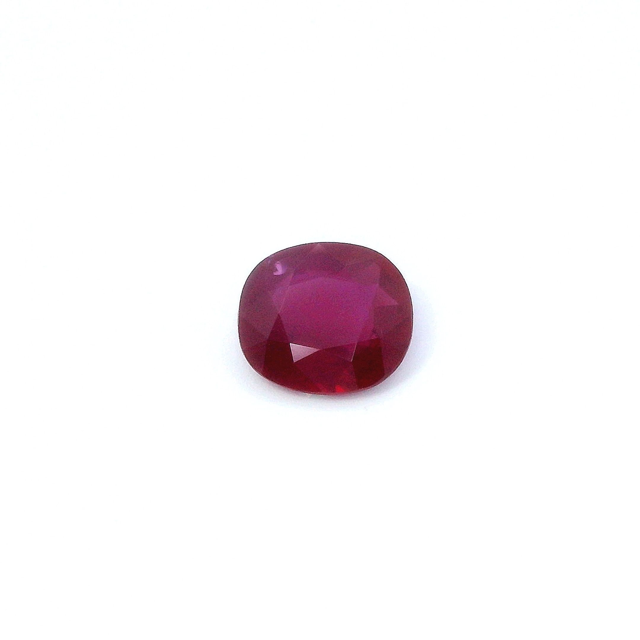 1.5 ct Cushion ruby