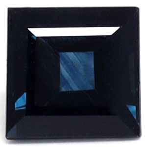 Szafir 1,15 ct, niebieski, szlif kwadratowy
