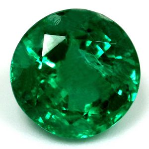 Szmaragd 1,92 ct, zielony, szlif okrągły