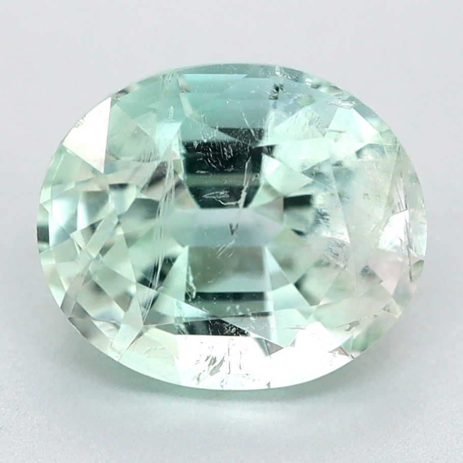 Turmalin 1,57 ct, zielony, szlif owalny