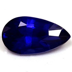 Szafir 1,92 ct, niebieski, szlif gruszka