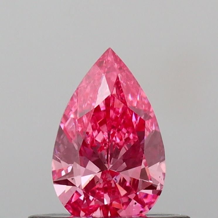 0.42 CT Fancy Vivid Pink PEAR