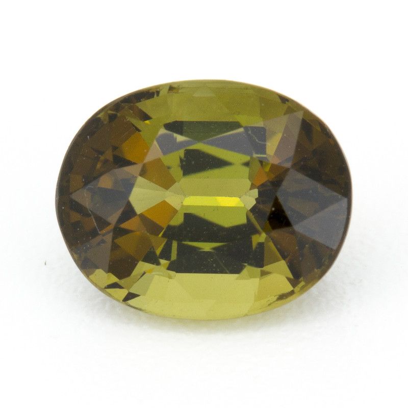 Turmalin 1,62 ct, zielony, szlif owalny