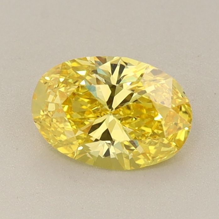 0.73 CT Fancy Vivid Yellow OVAL