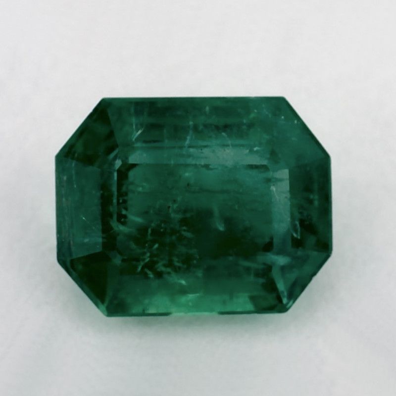 Szmaragd 3,85 ct, zielony, szlif ośmiokątny