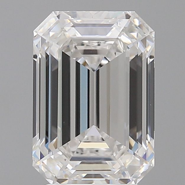 Diamant Émeraude 3.08 ct - Couleur E - Pureté VVS2