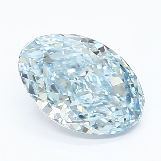 1.13 CT Fancy Intense Blue OVAL