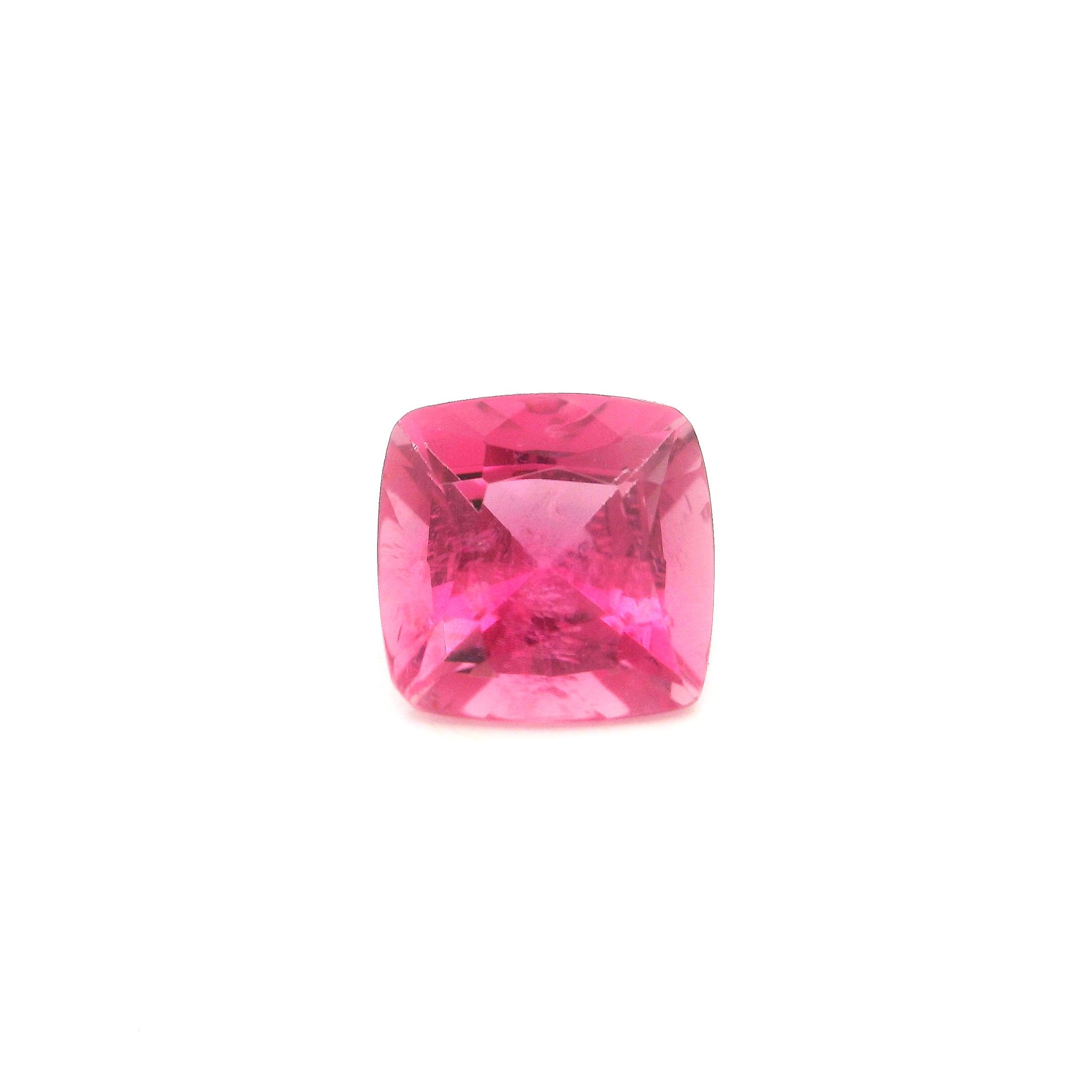 Turmalin 1,46 ct, różowy, szlif cushion