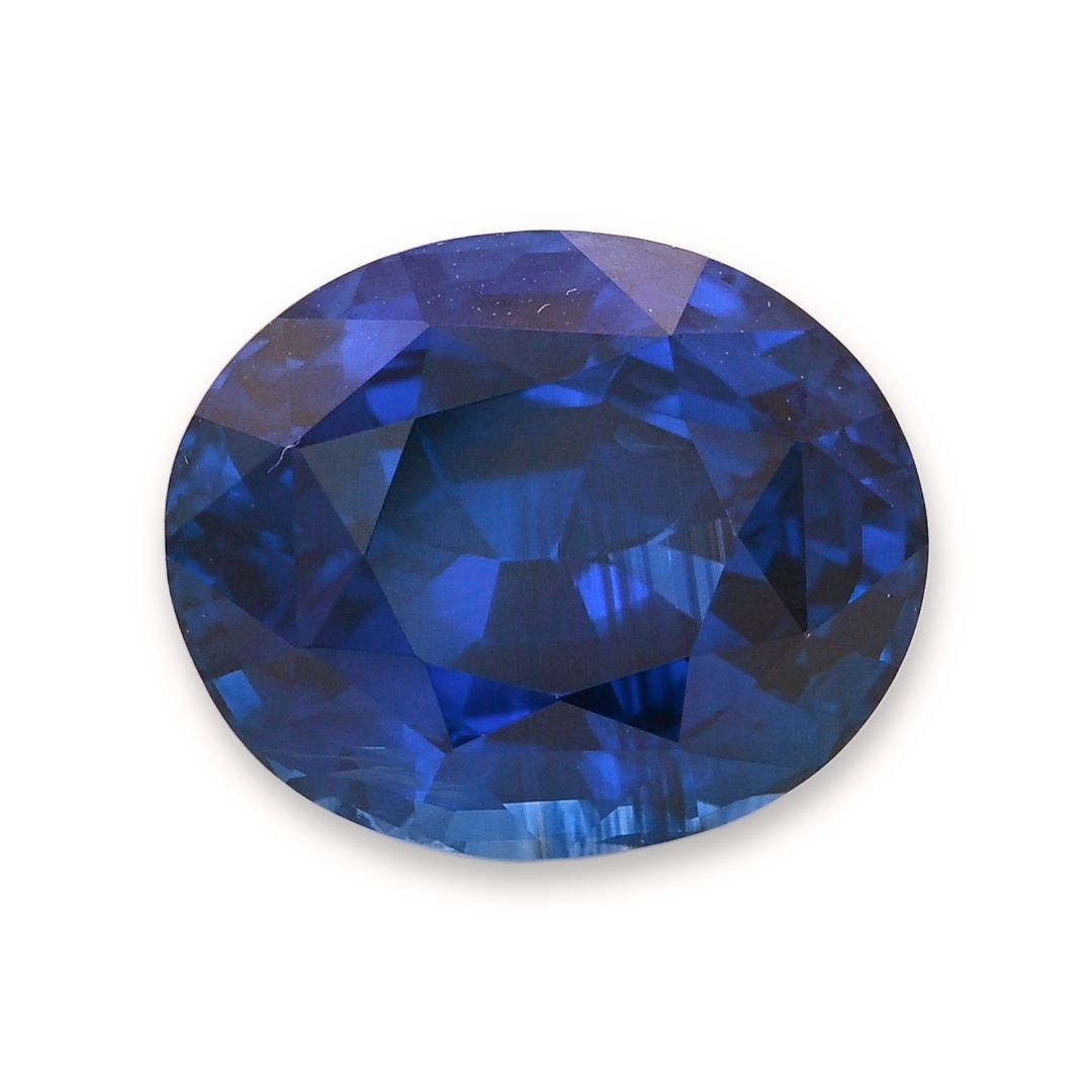 Szafir 8,13 ct, niebieski, szlif owalny