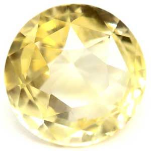 Szafir 1,56 ct, żółty, szlif okrągły