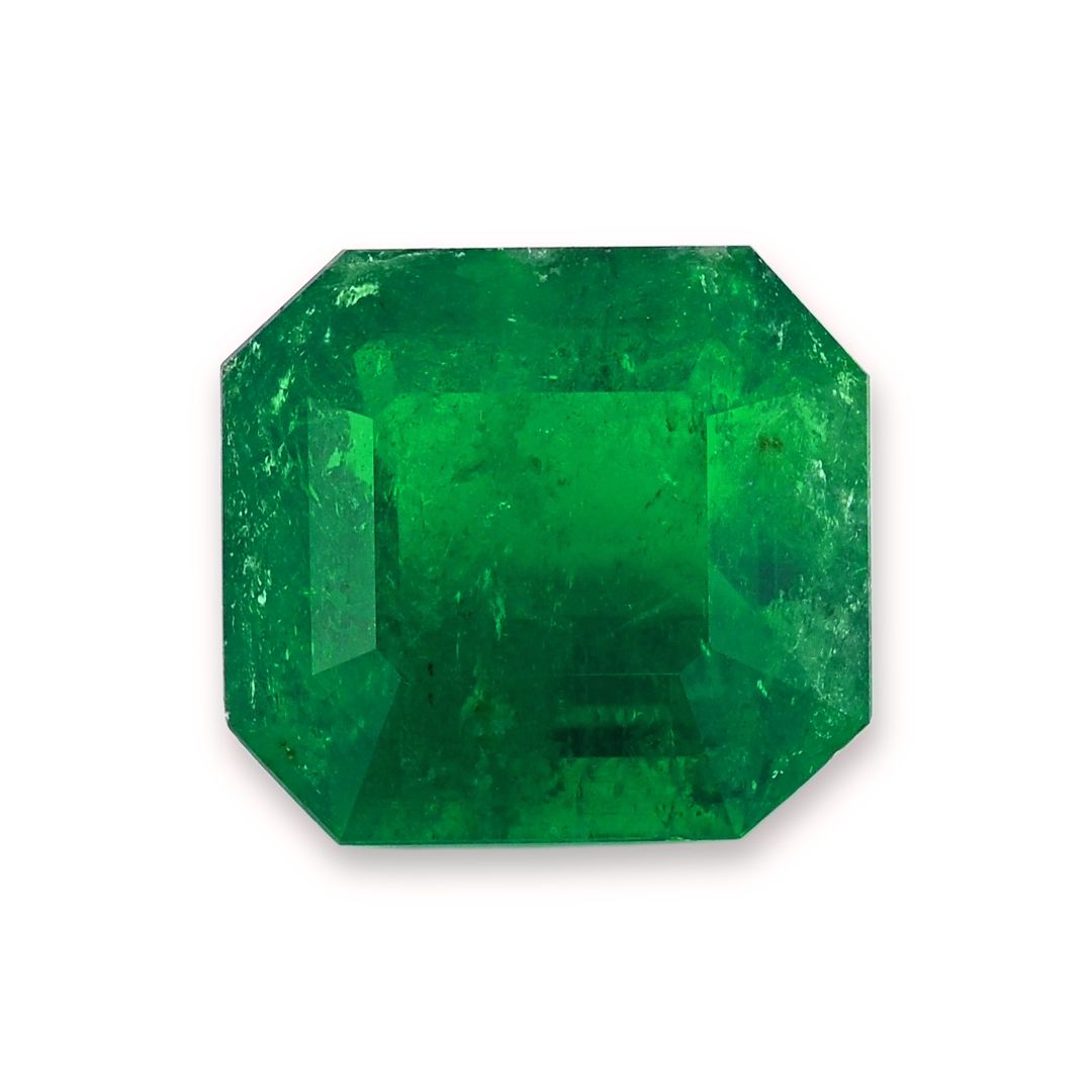 Szmaragd 13,21 ct, zielony, szlif szmaragdowy