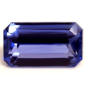 Szafir 1,03 ct, niebieski, szlif szmaragdowy