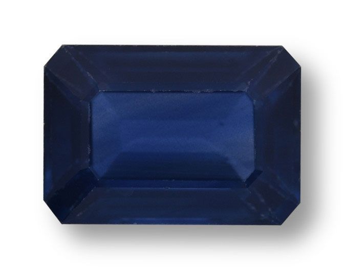 Szafir 1,20 ct, niebieski, szlif szmaragdowy