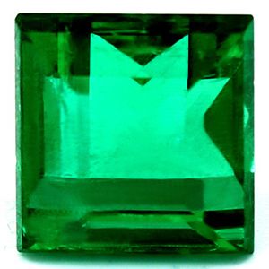 Szmaragd 1,77 ct, zielony, szlif kwadratowy
