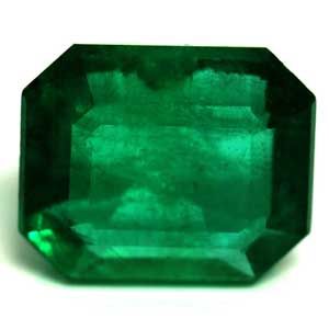 Szmaragd 2,06 ct, zielony, szlif szmaragdowy