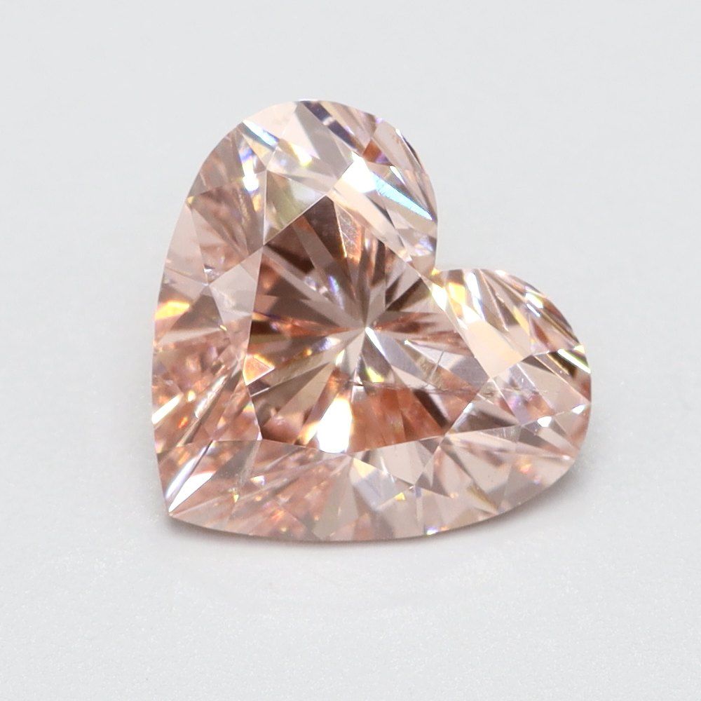 1.0 CT Fancy Intense Pink HEART