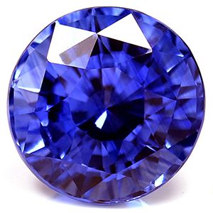 Szafir 2,59 ct, niebieski, szlif okrągły