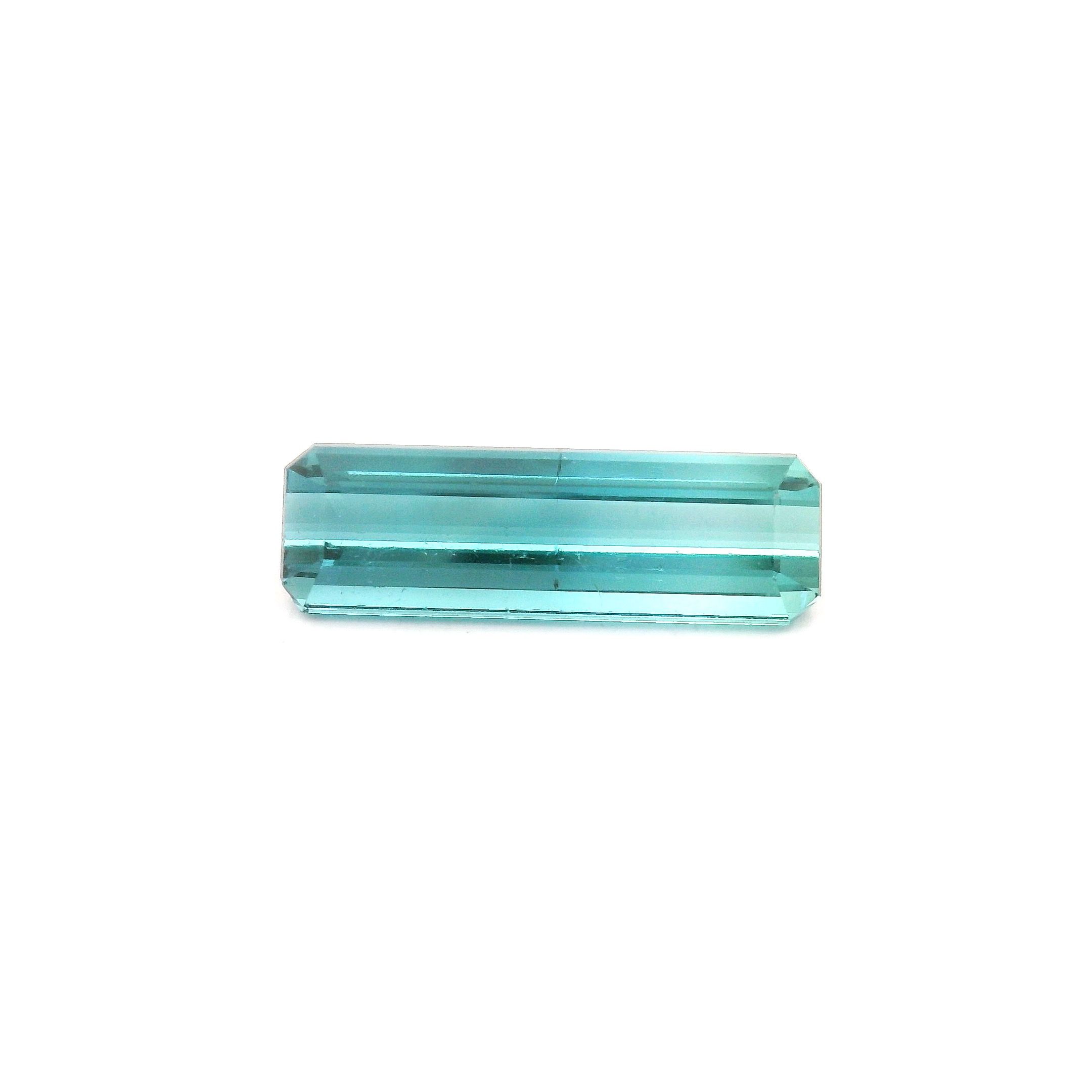 Turmalin 2,33 ct, niebieski, szlif ośmiokątny