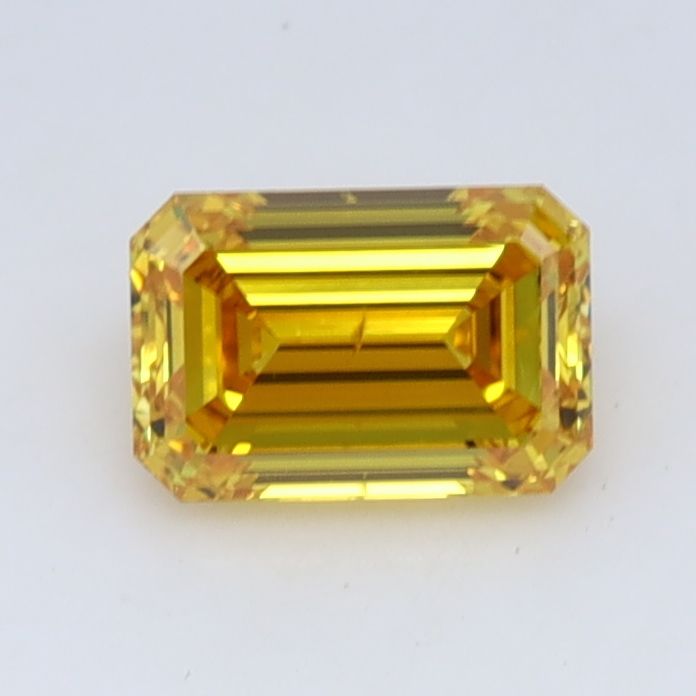 0.86 CT Fancy Vivid Yellow EMERALD