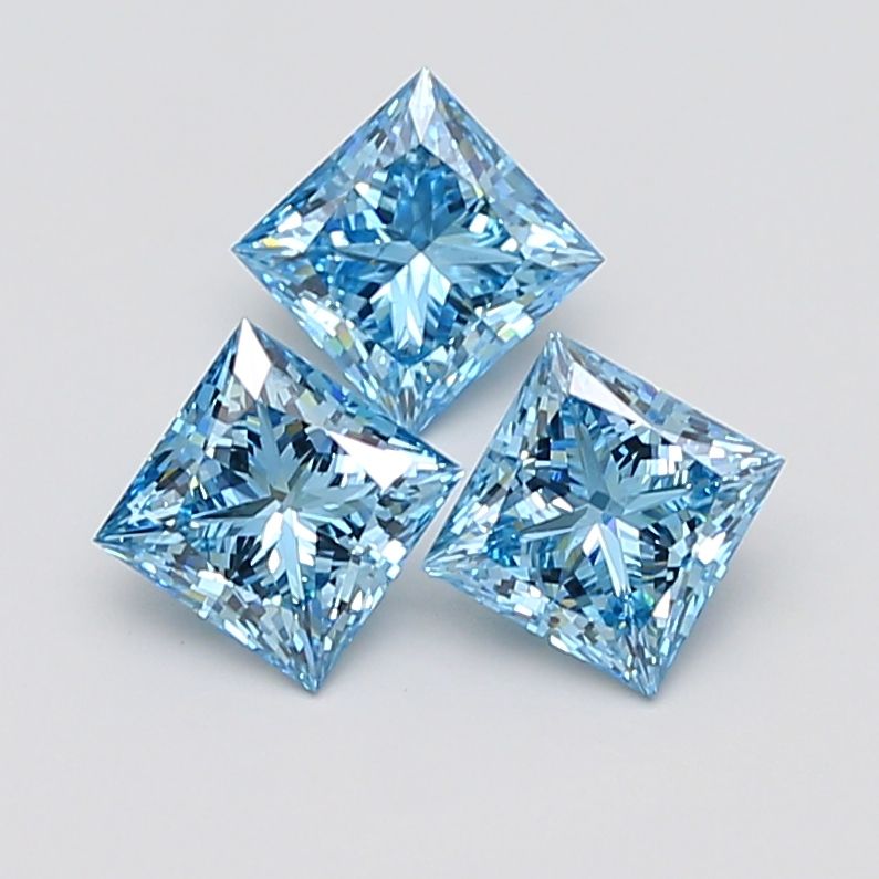 1.02 CT Fancy Vivid Blue PRINCESS
