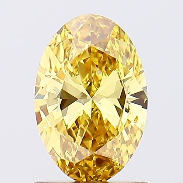 1.0 CT Fancy Intense Brownish Yellow OVAL