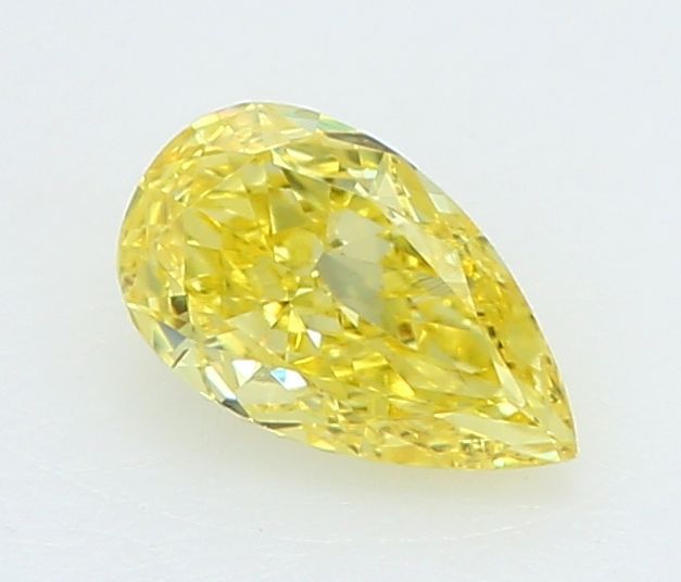 0.25 CT Fancy Vivid Yellow PEAR