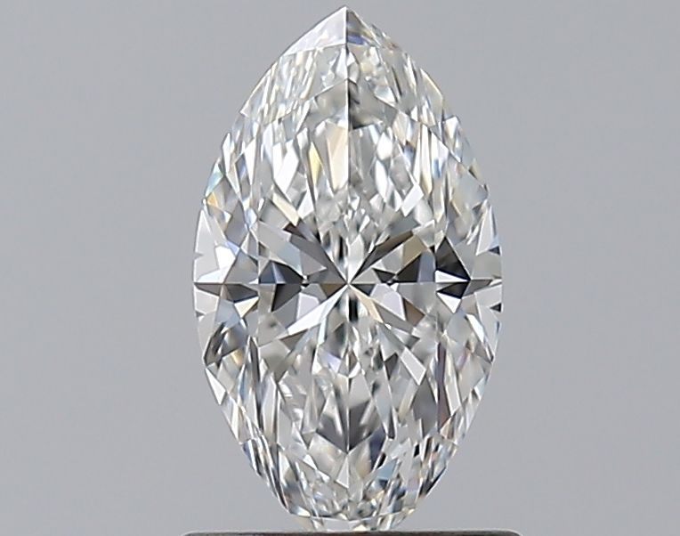 1.01-carat marquise diamond with F color, Very Good cut, and VS2 clarity.