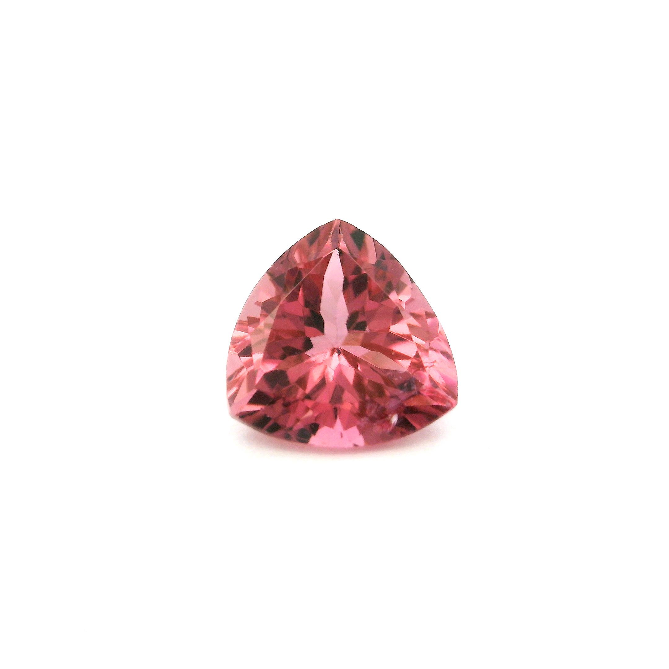 Turmalin 1,73 ct, różowy, szlif trójkątny