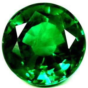 Szmaragd 1,65 ct, zielony, szlif okrągły