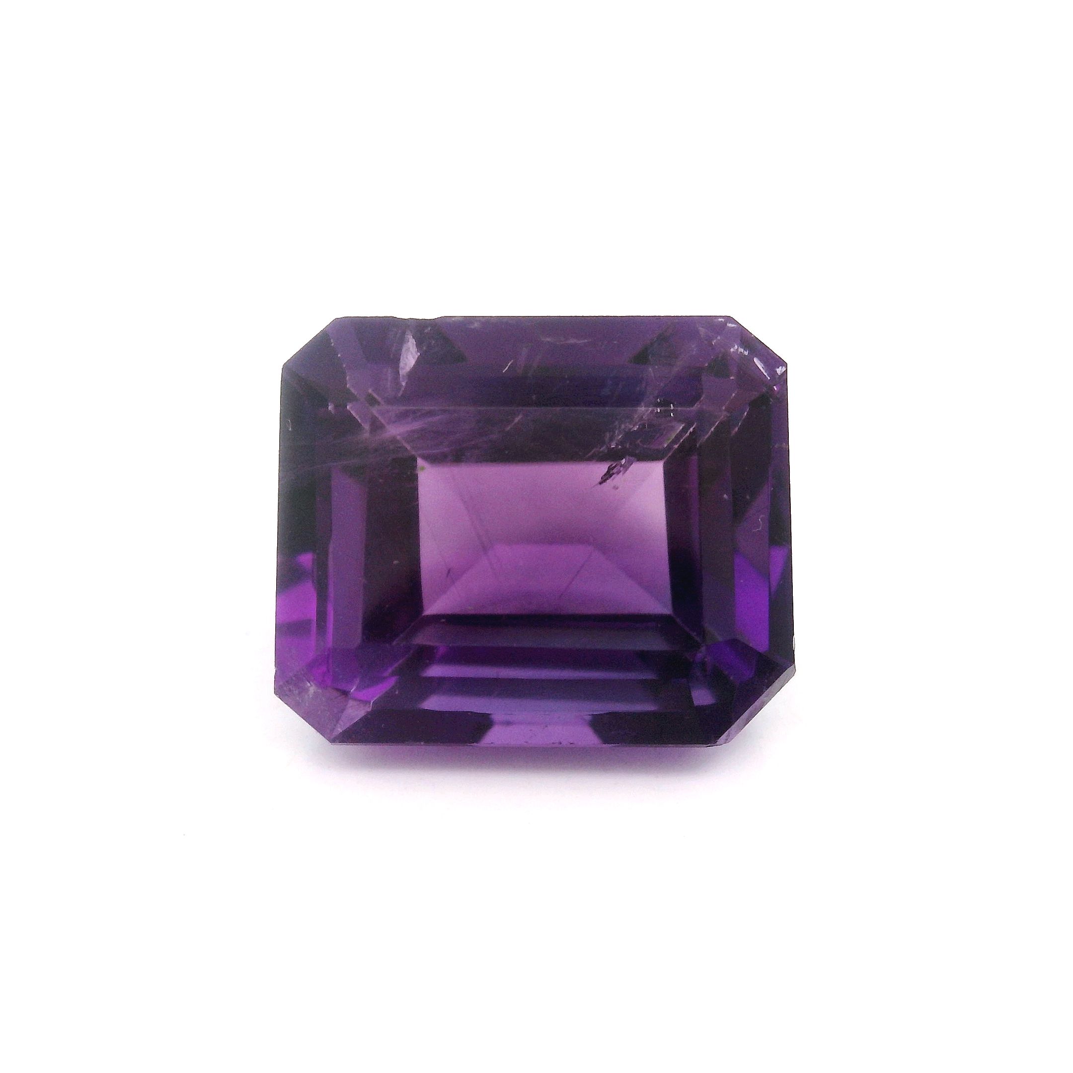 Ametyst 5,65 ct, purpurowy, szlif ośmiokątny