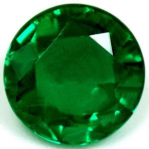 Szmaragd 1,05 ct, zielony, szlif okrągły