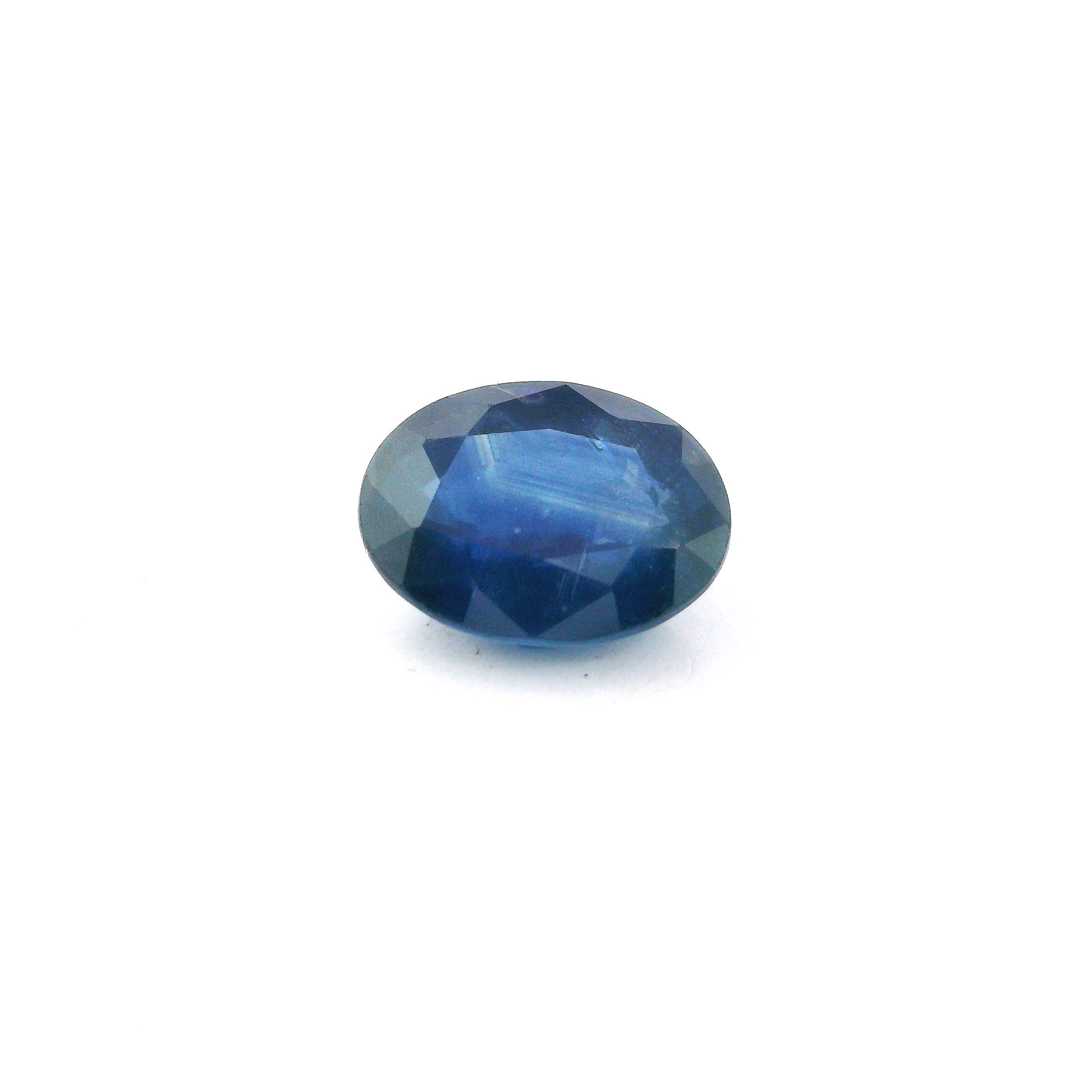 Szafir 1,74 ct, niebieski, szlif owalny
