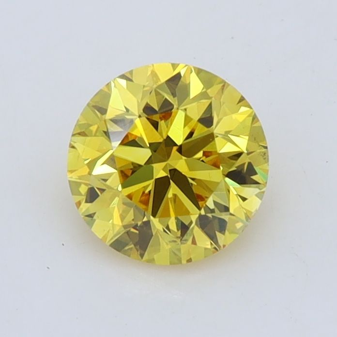 0.9 CT Fancy Vivid Yellow ROUND