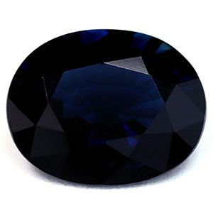 SAPPHIRE FACETED 2.97ct BLUE Deep Blue EC MADAGASCAR NONE