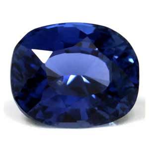 Szafir 1,39 ct, niebieski, szlif cushion