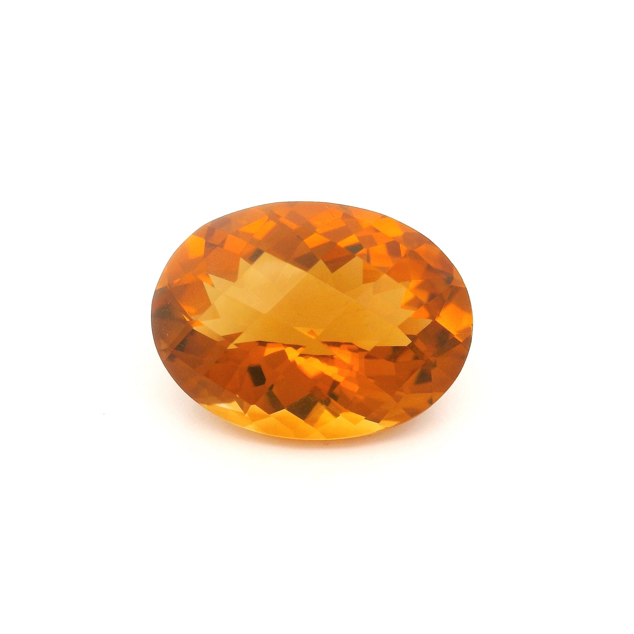 Cytryn 8,72 ct, żółty, szlif owalny